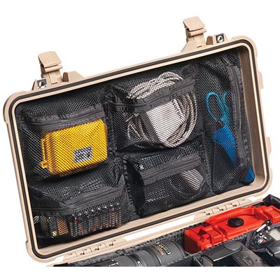 protector pelican 1519 case photo lid organizer