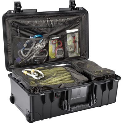 1535TRVL pelican 1535 black tsa lock luggage case