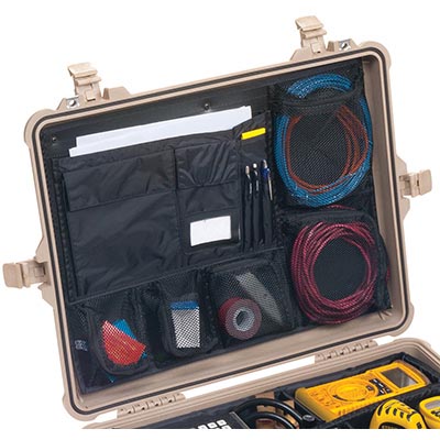 protector pelican 1600 case lid organizer