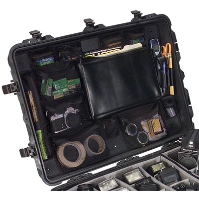protector pelican 1660 photographer case lid organizer