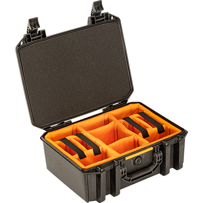 V300 pelican vault v300 photo camera divider case